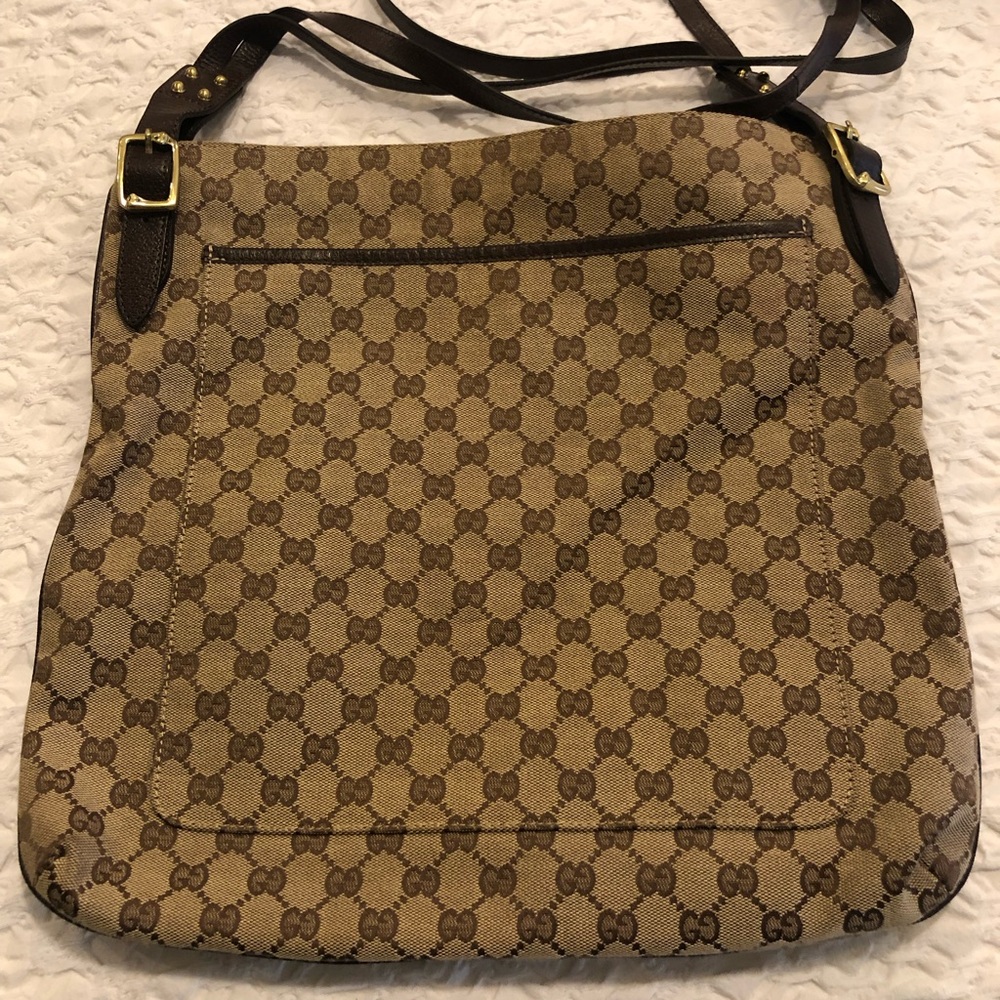 Gucci GG Canvas Crossbody Messenger Bag